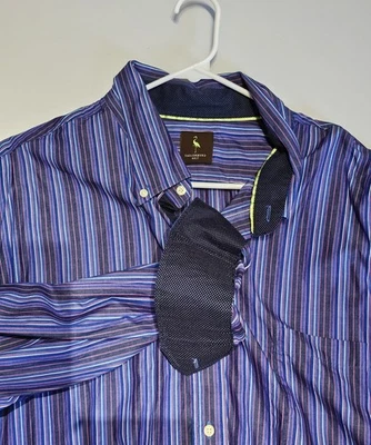 Punho flip roxo TailorByrd manga longa botão para cima tamanho 4XLT - Imagem 1 de 4