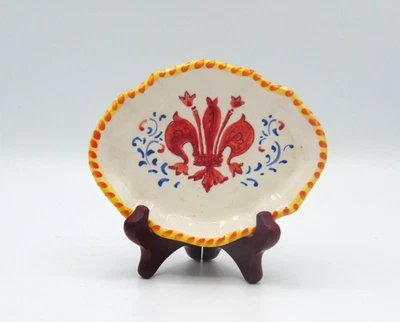 ESTILO FIRENZE Florencia Italia Porcelana Fina Floral Bolsa de Té Soporte o Anillo Soporte Foto 1 de 2