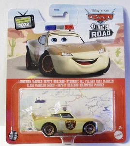 2023 DISNEY PIXAR CARS L CASE ON THE ROAD LIGHTNING MCQUEEN DEPUTY HAZZARD BROWN - Picture 1 of 1