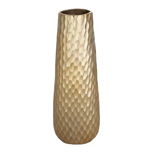Metallvase gehämmert Deko Vase gold Dekovase Wohnzimmer Stehvase 405 cm - Bild 1 von 5