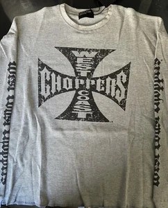 Gray West Coast Choppers Long Sleeve Shirt Men’s - Picture 1 of 3
