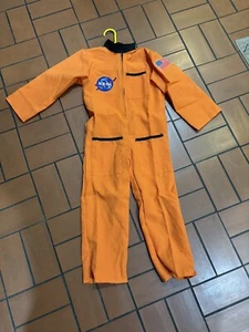 Dress Up Kids NASA Space Suit Kids Youth Size 6X Orange Halloween Costume NEW - Picture 1 of 12