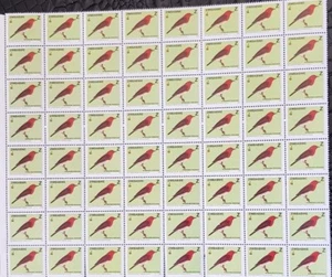 Zimbabwe Red Headed Weaver Bird Stamps by Natprint 2011 mint x 64stamps mint - Picture 1 of 2