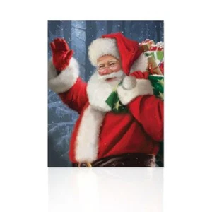 Quadro Natalizio Gift Quadro babbo natale Quadro arredo casa soggiorno - Picture 1 of 3