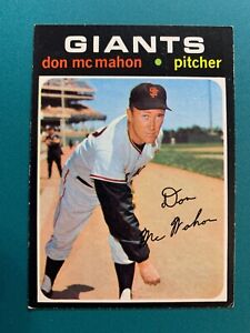 1971 Topps Baseball Card # 354 Don McMahon - EXMT