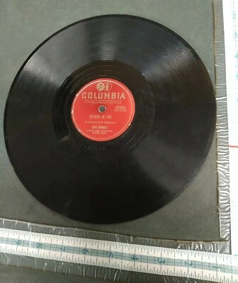 columbia record 78 TONY BENNETT Because Of You I won't cry anymore Foto 1 de 4