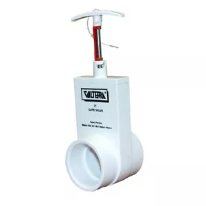 Valterra PVC Torventil, Unibody, mit Torhüter, 2 Zoll Slip x Slip weiß 2101X - Bild 1 von 1