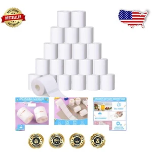 24 Rolls Waterproof Thermal Label Stickers for Phomemo Printers, 1.57" x 1.18" - Picture 1 of 9