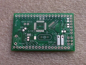 6x Platine für ATMEGA328P-AU im TQFP32-Gehäuse (ohne Bauteile) FR4 HALbf Grün - Bild 1 von 11