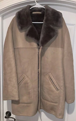 Jaqueta de pele de carneiro vintage Matterhorn Napa Marlboro homem camurça Califórnia tamanho 44 - Imagem 1 de 4