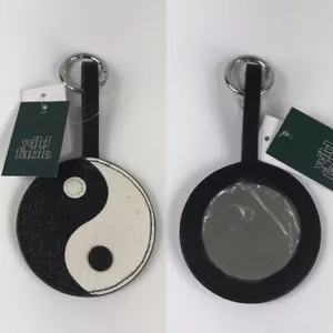 Mini Mirror Keyring Yin and Yang Portable by Wild Fable NEW - Picture 1 of 1