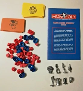 Monopoly Major League Baseball 8 Pewter MLB Vintage Tokens w/ Stadiums & Cards - Picture 1 of 4