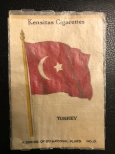 1933 cigarrillos Kensitas bandera de seda pavo #17 de 60 (336a) - Imagen 1 de 3