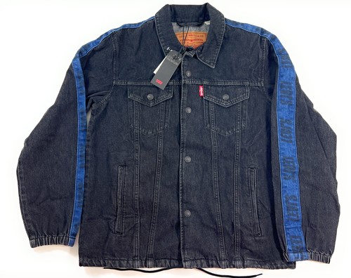 Giacca jeans Levis Trucker uomo taglia media denim jump shot track coach nuova con etichetta