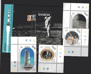 SPACE - KOSMOS, SAMOA, YV # 698/701 + BL 46, MNH - Picture 1 of 1