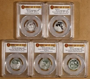 2019 Silver Proof ATB Quarters Set all Certified PR70DCAM by PCGS - Picture 1 of 2