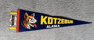 KOTZEBUE Alaska  Bouvenir Pennant 27.5” Long Coat - Picture 1 of 8