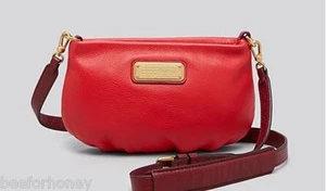 Nueva con etiquetas Bandolera MARC BY MARC JACOBS - Nueva Q Colorblock Percy Rojo Rosado Multi - Imagen 1 de 6