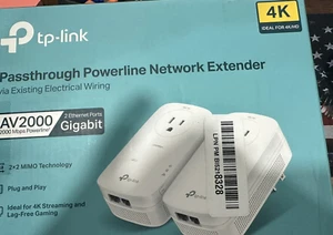 TP-LINK TLPA9020PKIT AV2000 2 puertos Gigabit Powerline Starter Kit - Imagen 1 de 3
