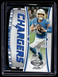 2024 Panini Certified Piece of the Game Justin Herbert 091/249 Los Angeles - Picture 1 of 2