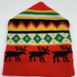 Rentier Herren Beanie OSFA bunt Ski Winter Snowboard Ugly Sweater Match - Bild 1 von 4