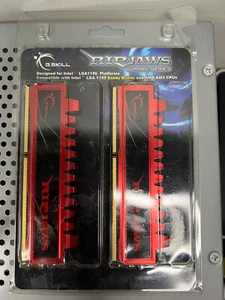 G.Skill Ripjaws 8GB 2x4GB DDR3 1600 Desktop Memory F3-12800CL9D-8GBRL - Picture 1 of 5