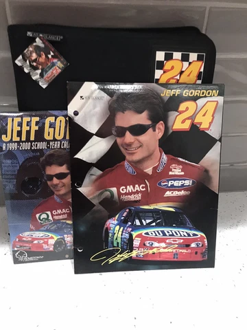 Nascar jeff gordon #24 1990s Back To School 3 ring binder, Folder, Calendar NEW Cover