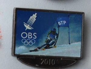 Media OBS Alpine Skiing Authentic 2010 Vancouver Olympic badge Pin - Picture 1 of 1