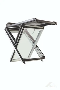 Komplettpaket "Ice" Roto Dachfenster aus Kunststoff inkl. Manuell-Rollladen ZRO - Bild 1 von 13