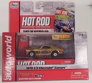Auto World Gold Chrom 1970 1/2 Chevy Camaro HO Maßstab Slot Auto - AW Exklusiv - Bild 1 von 1
