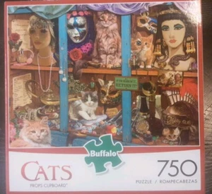 Buffalo Games CATS Puzzle - Armario de accesorios - 750 piezas Nuevo - Imagen 1 de 3