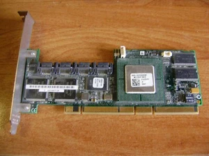 HP Adaptec AAR-2410SA/64M 4-Port PCI SATA RAID Controller 373719-001 337068-001 - Afbeelding 1 van 8