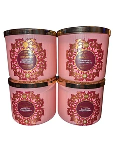 (4) BRIDGERTON Bath & Body Works 3-wick Scented Candle DANBURY SHORTBREAD - Picture 1 of 3