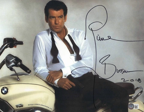 PIERCE BROSNAN SIGNED AUTOGRAPHED JAMES BOND 11X14 PHOTO BAS BECKETT COA Cover