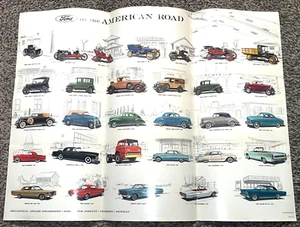 Ford Cars / American Road 24x32 Laminated Poster Educational Affairs Dept 1962 - Picture 1 of 4