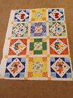 Adorable Cheater Quilt Doll/Baby Fabric Puppies, Teddy Bears, Bunnies 19" X 26"