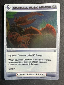 Chaotic TCG 137/222 Kha'rall Husk Armor BTD 1st Edition Foil Rare LP/NM - Picture 1 of 2