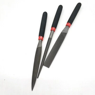 4.6 Steel Files Small Needle File For Stone Glass Metal Carving Craft Flat File - Image 1 of 4