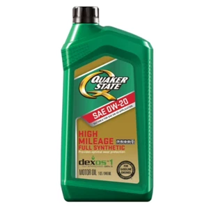 Quaker State Full Synthetic High Mileage 0W-20 Motor Oil, 1 Quart - Picture 1 of 1