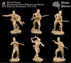 PLASTIC PLATOON Dragoons Scouts Indians British soldiers Revolution 1:32