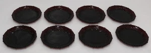 Lote de 8 Platillos de Vidrio Rojo Rubí Colección Avon Cape Cod 1876 5.5" Redondos - Imagen 1 de 11