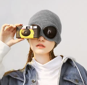 Neu Cap Strickmütze Herren Teenager Wollmütze Wintermütze Sonnenbrille Punk - Bild 1 von 8