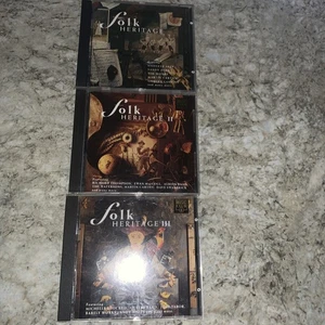 Folk Heritage Vol 1/2/3 All Included 3xCDs in Slip Case UK MCI 1992 FREE PP - Picture 1 of 4