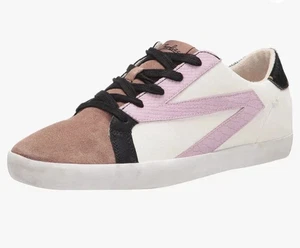 ZODIAC Women's FAYE RETRO 80s Dyed calf hair and faux leather Sneakers 9.5 NEW - Picture 1 of 7