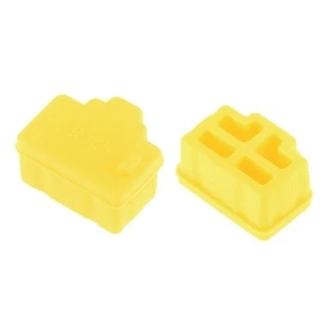 20pcs RJ45 Silicone Protectors Ethernet Hub Port anti-Dust Cap Cover, Yellow - Bild 1 von 3