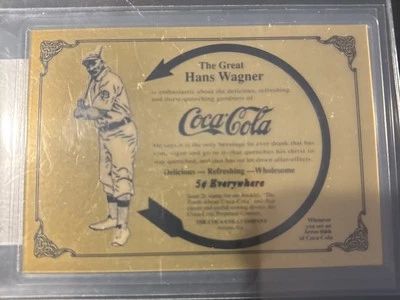 Honus Wagner  Coca-Cola Gold Series 1 Collect-a-Card 1993 1 Gram Gold /500 - Image 1 of 4