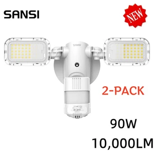 10,000LM 90W Outdoor PIR LED Motion Sensor Lights Floodlights 4 Modes Waterproof - Picture 1 of 17