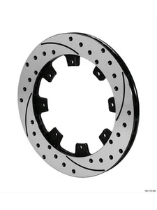 Wilwood Brake Rotor Srp Cross-Drilled And Slotted Surface Carbon (160-12205-BK) - Picture 1 of 12
