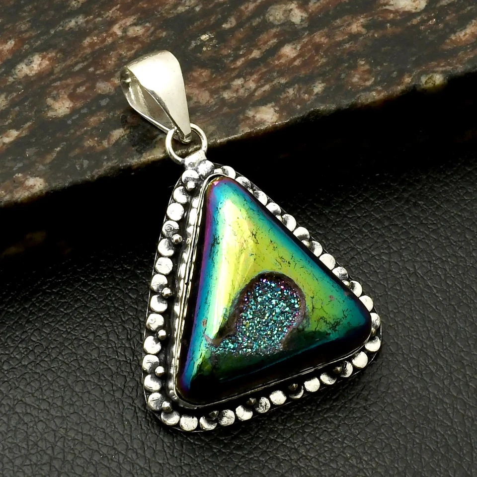 Титан друзы драгоценный камень этническая подвеска ювелирных изделий подарок на Новый год 2,08 «AP-39098 - Изображение 1 из 1