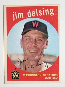 1959 Topps #386 Jim Delsing (EX) - Imagen 1 de 2